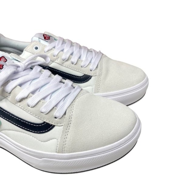 VANS Old Skool Overt CC Shoes Platform White Canvas Suede Men's Low VN0A7Q5EWHT - Picture 8 of 10